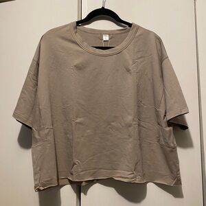 Classic Beige Women's Short Sleeve Top